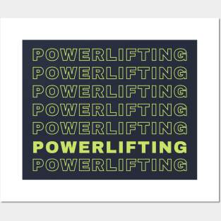 Powerlifting Repetitive Posters and Art